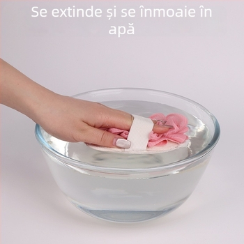 Minge de baie din luffa cu bucăți de sisal și pulpă de luffa; Material: luffa; Cutie: 50-500 buc.; Procesare personalizabilă