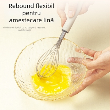 Set gadget pentru alimentația bebelușilor — tel pentru ouă, separator de albușuri, strecurător, sită pentru făină; oțel inoxidabil, Brand Pae, fără electricitate, stil modern minimalist