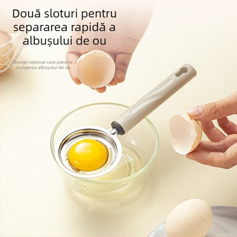 Set gadget pentru alimentația bebelușilor — tel pentru ouă, separator de albușuri, strecurător, sită pentru făină; oțel inoxidabil, Brand Pae, fără electricitate, stil modern minimalist