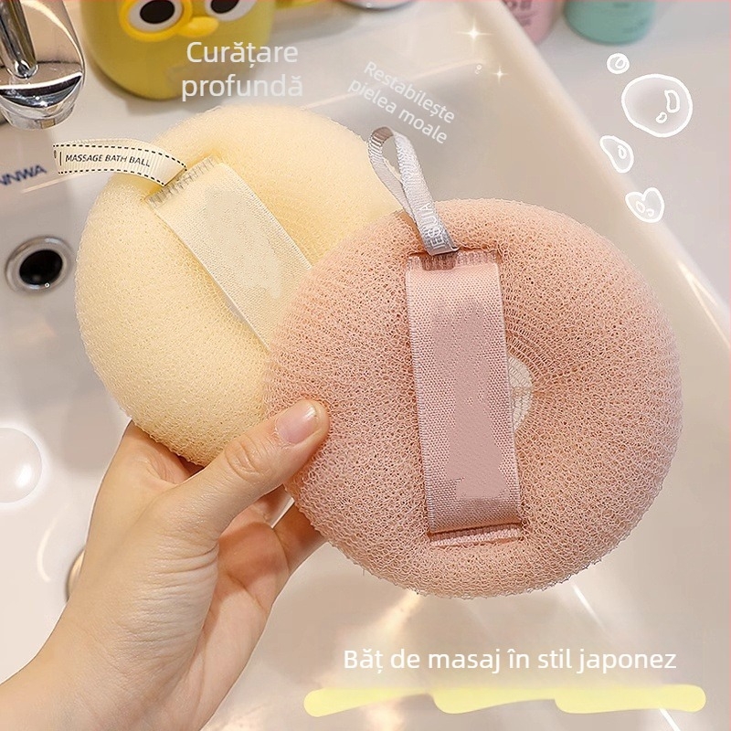 Bila de baie cu spumă moale și design floral, dublă utilizare, cod 888-D, origine Zhejiang, pentru adulți