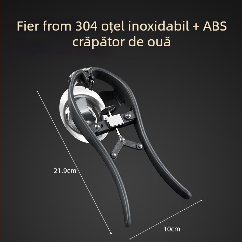 Separator pentru gălbenuș și albuș, deschizător de coajă – unealtă de bucătărie din oțel inoxidabil 304, manual, posibilitate imprimare logo