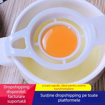 Separator de gălbenușuri și albuș de ou — din plastic, non-electric, design modern minimalist