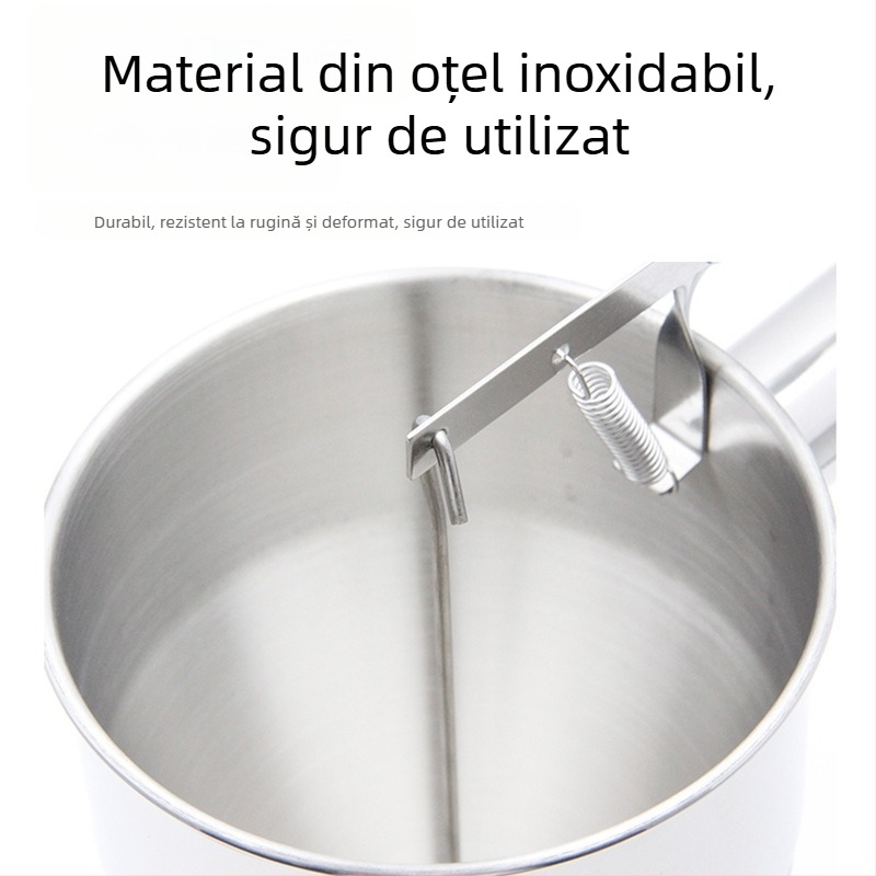 Dispenser de aluat Takoyaki, manual, din oțel inoxidabil, duză din silicon, personalizare disponibilă