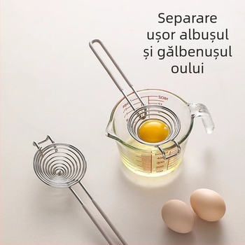 Separator de albuș și gălbenuș din oțel inoxidabil - manual, ustensilă de bucătărie pentru uz casnic, YQ, design modern minimalist