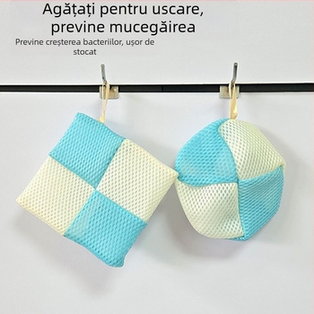 Sac net pentru baie pentru săpun și gel de duș, lavabil, cutie cu 500 bucăți, personalizare disponibilă