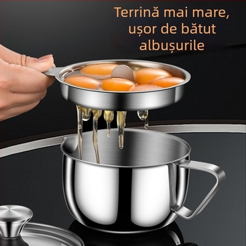 Separator pentru gălbenuș de ou din oțel inoxidabil 304, bucătărie