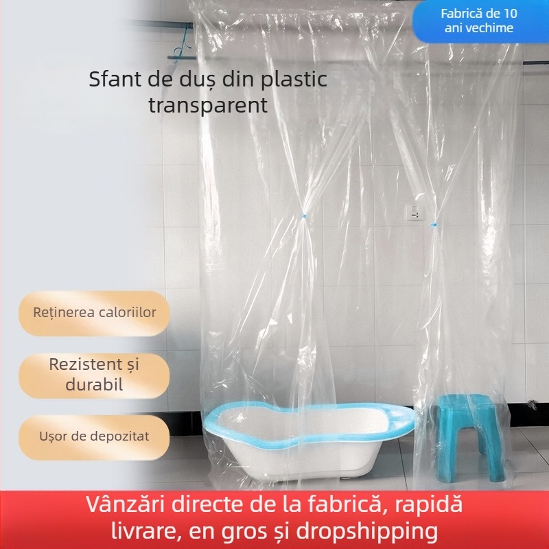 Cabina de baie din PE transparentă, dreptunghiulară, grosime normală, personalizabilă, disponibile mai multe dimensiuni