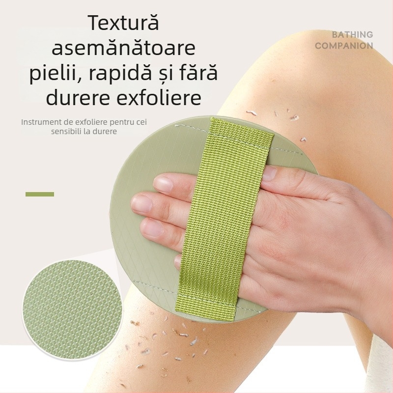 Curățător de spate din silicon, model cu deget – disc rotund, potrivire universală, cutie cu 100 bucăți