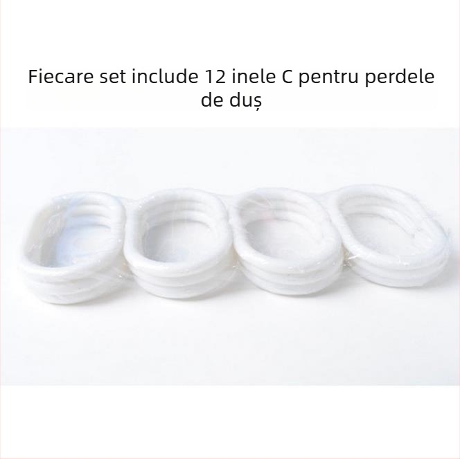 Perdea de duș EVA cu model pătrate mici, agățare magnetică, impermeabilă, îngroșată, material prietenos cu mediul