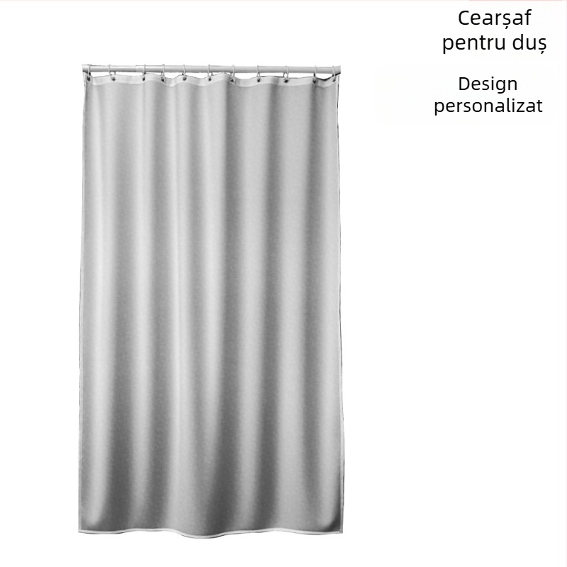 Set personalizat de perdele pentru baie, material impermeabil din țesătură asemănătoare pielii, model cartoon, imprimare personalizată conform desenelor