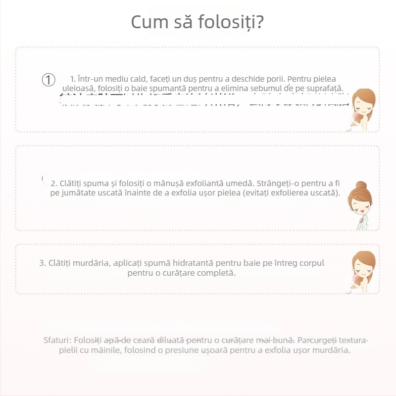 Mănuși de baie pentru exfoliere - viscoză, origine Zhejiang, în ambalaj 400 bucăți