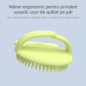 Perie din silicon pentru baie pentru bebeluși, curățare delicată a scalpului și masaj bebeluș, ambalaj 100 buc.