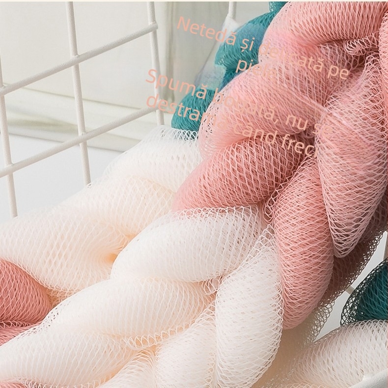 Bila de baie cu bandă pentru curățarea spatelui (material PP; Brand Private label; Personalizare disponibilă; Utilizare universală)