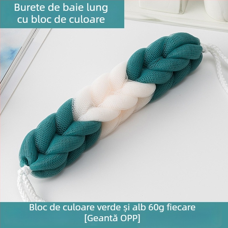 Bila de baie cu bandă pentru curățarea spatelui (material PP; Brand Private label; Personalizare disponibilă; Utilizare universală)