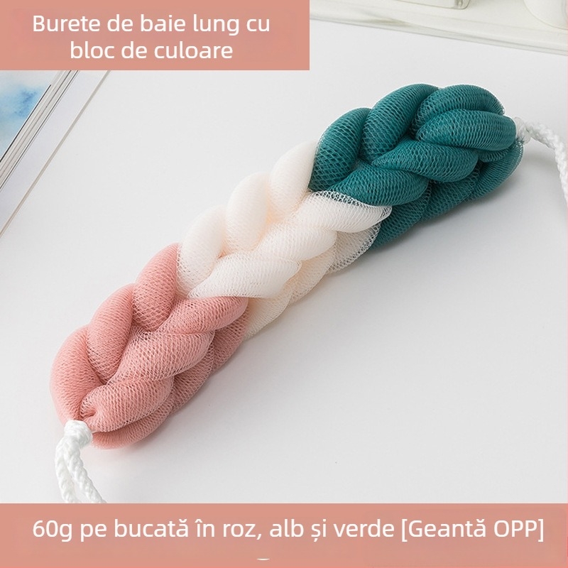Bila de baie cu bandă pentru curățarea spatelui (material PP; Brand Private label; Personalizare disponibilă; Utilizare universală)