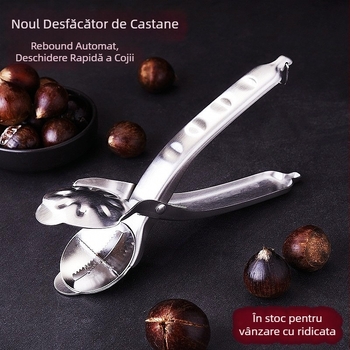 Deschizător de castane din oțel inoxidabil 304, cu clemă încrucișată și instrument pentru castane
