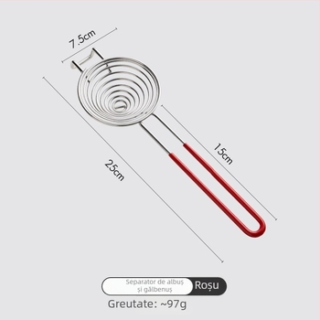 Separator de albușuri din oțel inoxidabil pentru coacere, fără electricitate, personalizabil, design modern minimalist