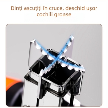 Presă pentru castane — corp din plastic și metal, design modern minimalist, lansată în iarna 2017.