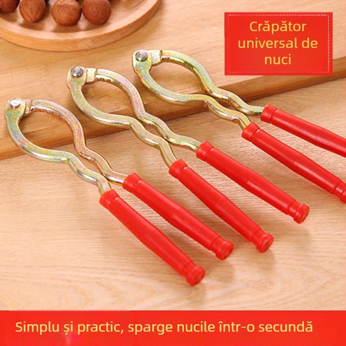 Clip gros pentru nuci — multifunctional, antiderapant, rezistent la uzură, descojitor metalic pentru nuci