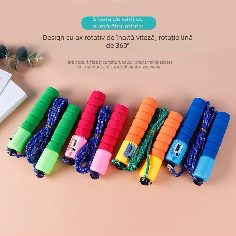 Funie de sărit reglabilă cu numărătoare, Autonomy, pentru fitness, din plastic, marcă privată autorizată, nu pentru copii.