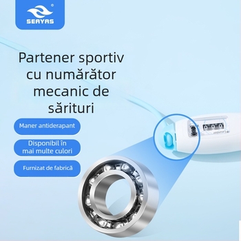 Coardă de sărit cu numărător electronic, din cauciuc, 215 g, brand Jingjiang, model JJTS-003