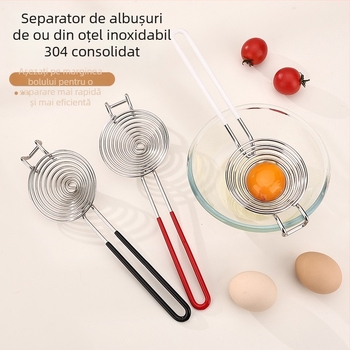 Rich 304 oțel inoxidabil – separator de albușuri și gălbenușuri, instrument de bucătărie pentru coacere, manual
