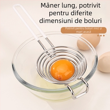 Rich 304 oțel inoxidabil – separator de albușuri și gălbenușuri, instrument de bucătărie pentru coacere, manual