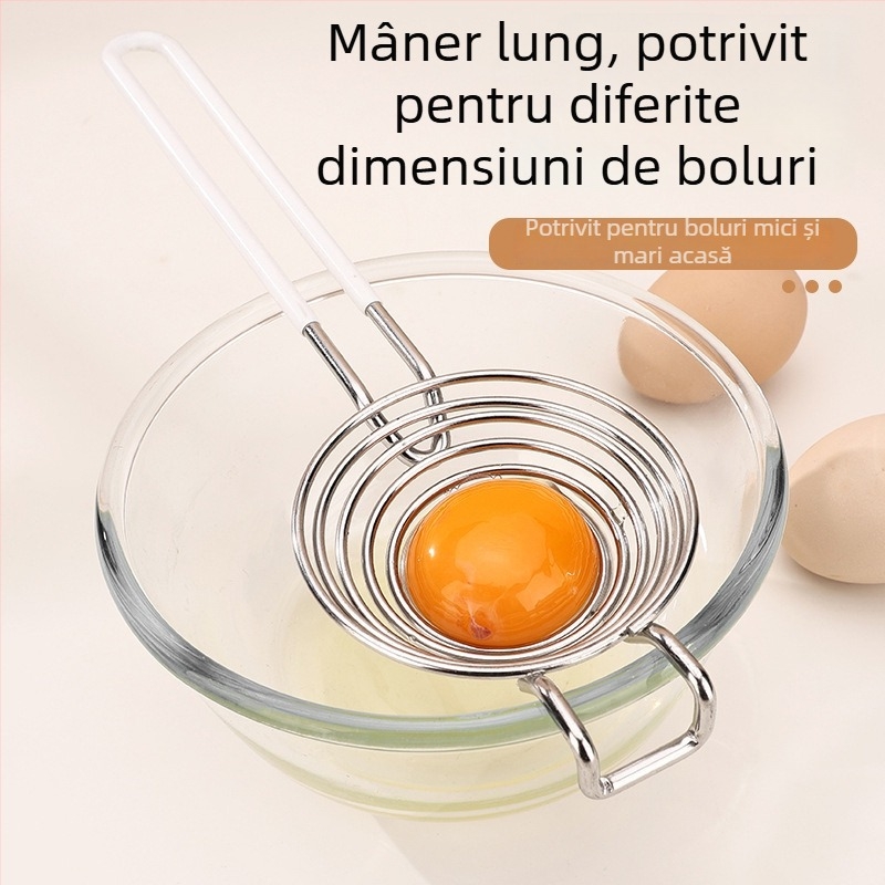 Rich 304 oțel inoxidabil – separator de albușuri și gălbenușuri, instrument de bucătărie pentru coacere, manual