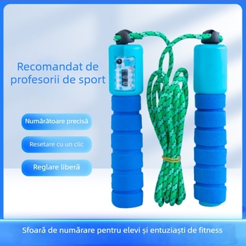 Coardă de sărituri reglabilă din PVC pentru copii (Grădiniță – clasa a VI-a), specificația 2.4, echipament de fitness