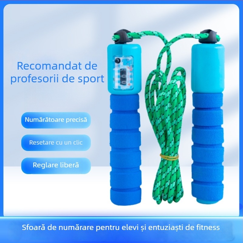 Coardă de sărituri reglabilă din PVC pentru copii (Grădiniță – clasa a VI-a), specificația 2.4, echipament de fitness