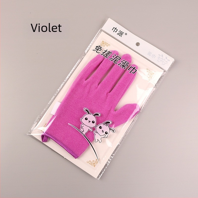 Mănuși de baie, design cu cinci degete, material fibre de mătase, origine Shandong, brand Towel Style