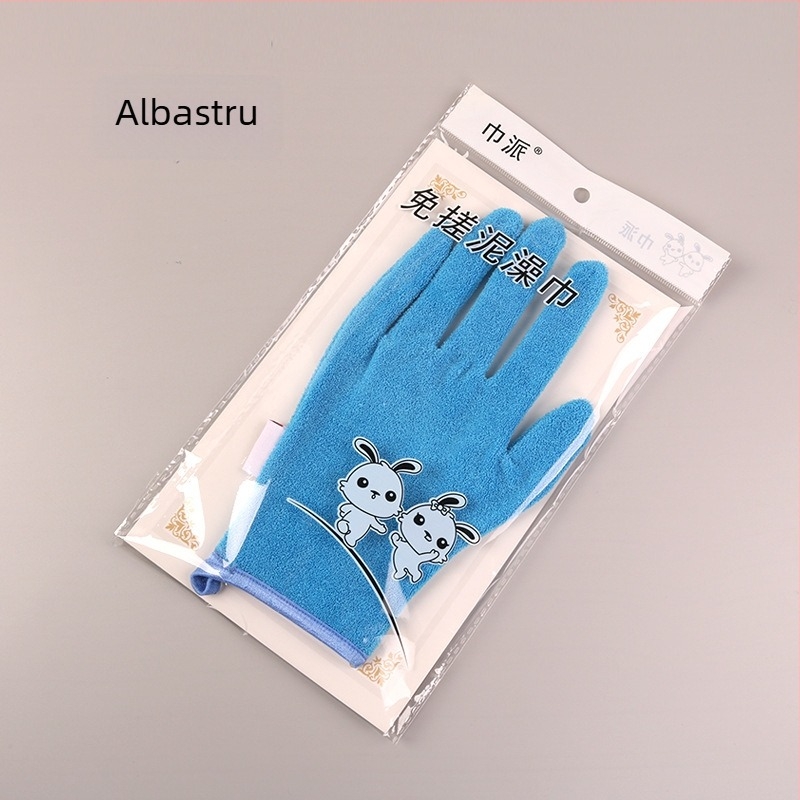 Mănuși de baie, design cu cinci degete, material fibre de mătase, origine Shandong, brand Towel Style