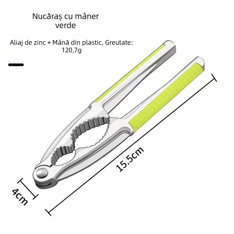 Clește pentru nuci din aliaj de zinc – instrument de spart alune și nuci de pin, cu posibilitatea imprimării siglei