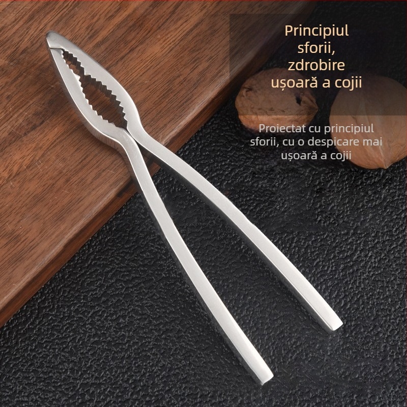 Twin Wolves Unealtă pentru decojirea nucilor – oțel inoxidabil 304, design modern minimalist, Yangjiang, vară 2021