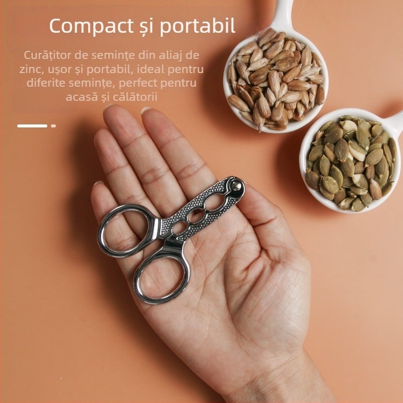 Clește pentru semințe și nuci, oțel inoxidabil, design minimalist