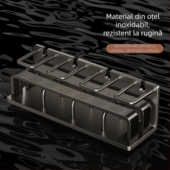 Suport pentru periute – oțel inoxidabil, montaj pe perete fără găuri, suport pentru pahare de gură, Youqin