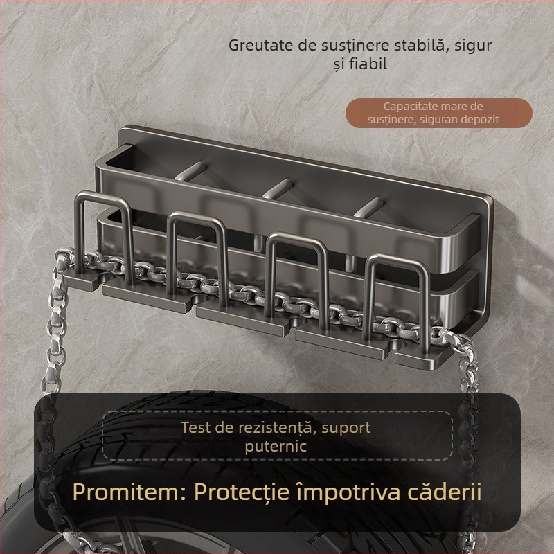 Suport pentru periute – oțel inoxidabil, montaj pe perete fără găuri, suport pentru pahare de gură, Youqin