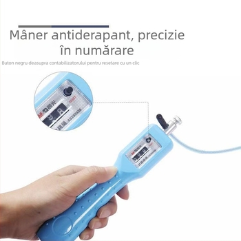 Coardă de sărit cu numărător – PVC, 2.8, destinat doar copiilor, potrivit pentru alergare și fitness