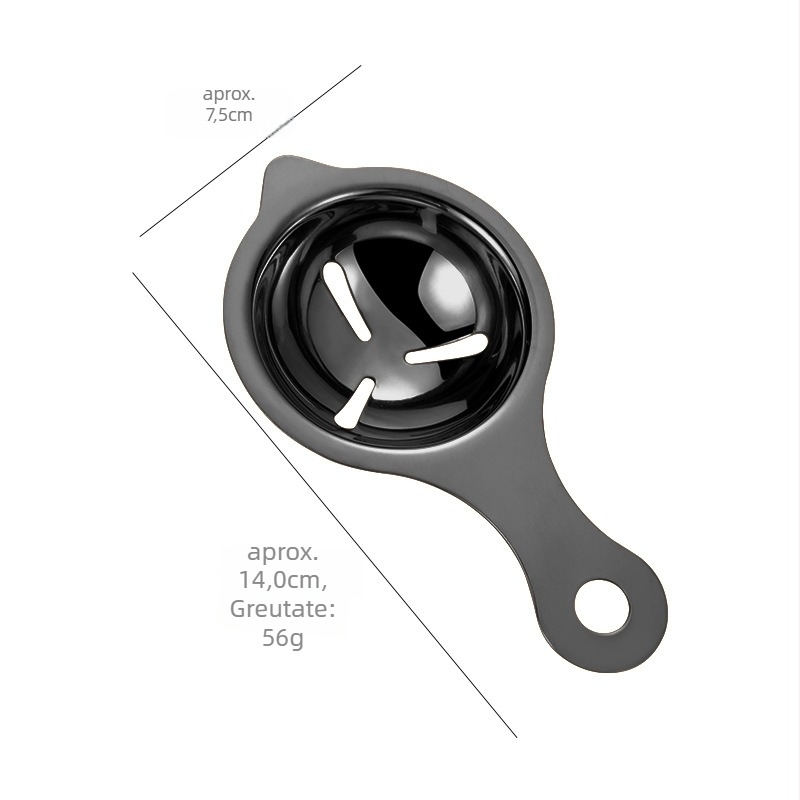 Separator de albușuri din oțel inoxidabil - fără alimentare electrică, logo personalizabil, brand Platinum duobao, pentru bucătărie casnică