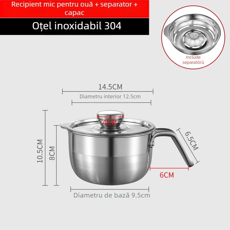 Separator de albușuri, oțel inoxidabil 304, Chenfeng, manual, multifuncțional pentru coacere și filtrare a proteinelor din gălbenuș