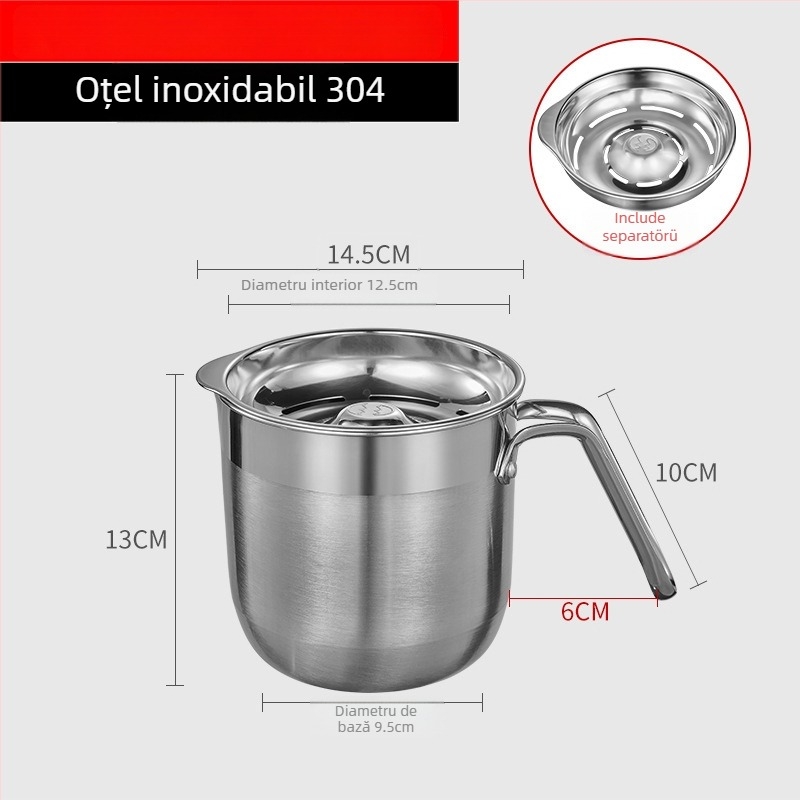 Separator de albușuri, oțel inoxidabil 304, Chenfeng, manual, multifuncțional pentru coacere și filtrare a proteinelor din gălbenuș
