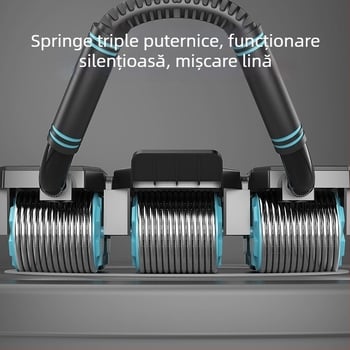 Roată abdominală cu revenire automată, design cu patru roți, non-pliabilă, model AW106, 1,9 kg