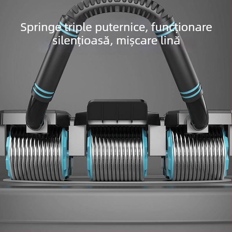 Roată abdominală cu revenire automată, design cu patru roți, non-pliabilă, model AW106, 1,9 kg