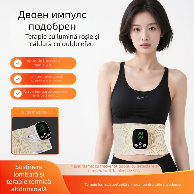 Dispozitiv EMS pentru conturarea corpului, curea de talie și antrenor abdominal cu pulsații