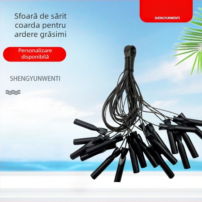 Sfoară de sărit cu PVC, personalizabilă, pentru alergare și fitness