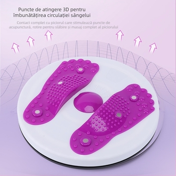 Disc magnetic de învârtire a taliei – din plastic ABS, dispozitiv de fitness pentru acasă pentru slăbire abdominală, mecanism magnetic de învârtire