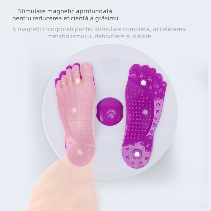 Disc magnetic de învârtire a taliei – din plastic ABS, dispozitiv de fitness pentru acasă pentru slăbire abdominală, mecanism magnetic de învârtire