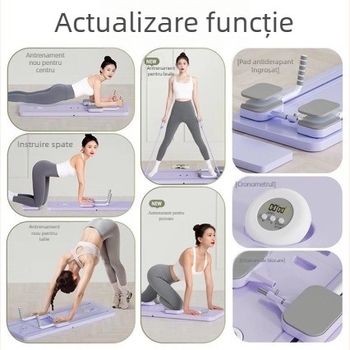 Roata abdominală – pliabilă, 5 kg, potrivită pentru birou, acasă și exterior, placă abdominală