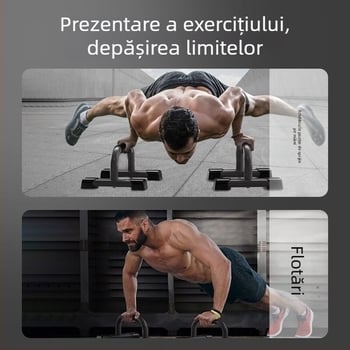 Suport pentru flotări în formă de H – model 043B, greutate 7 kg, brand Easy to hold healthy, echipament de fitness pentru birou, exterior și acasă