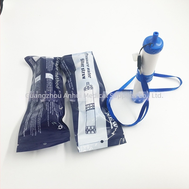 Pai de filtrare a apei pentru camping, cu membrană ultrafiltrare, cărbune activ și nanoparticule de argint antibacteriene, material: ABS alimentar plastic + membrană cu fibră goală ultrafiltrare, capacitate 1000 L